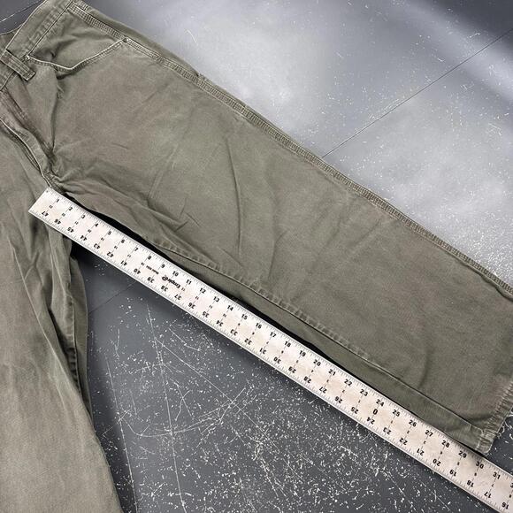 Wrangler Riggs Pants Mens 36x30 Olive Green Heavy Ripstop Canvas Workwear EUC - Picture 4 of 7